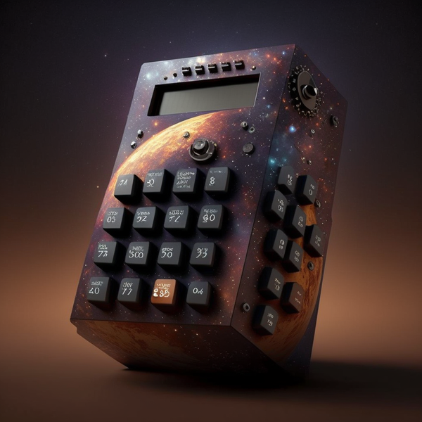 A calculator that extends into outer space.